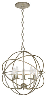 Elight 5 Light Silver Mini Chandelier