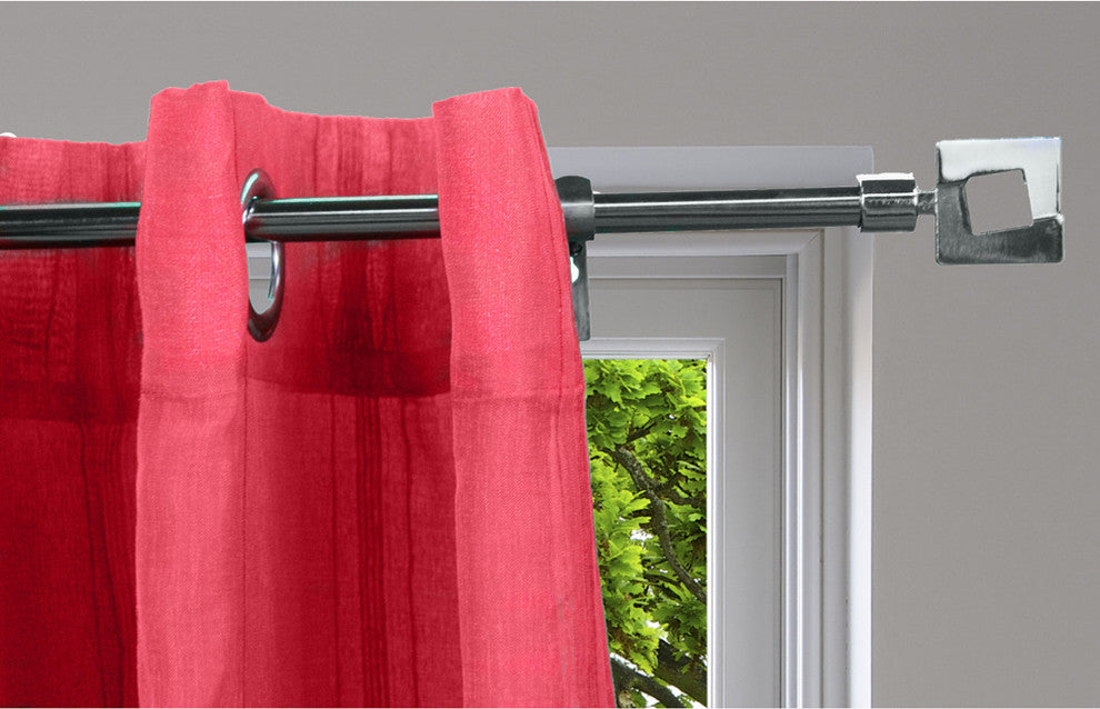 Extendable Curtain Rod Set 49 to 82 L -Diam