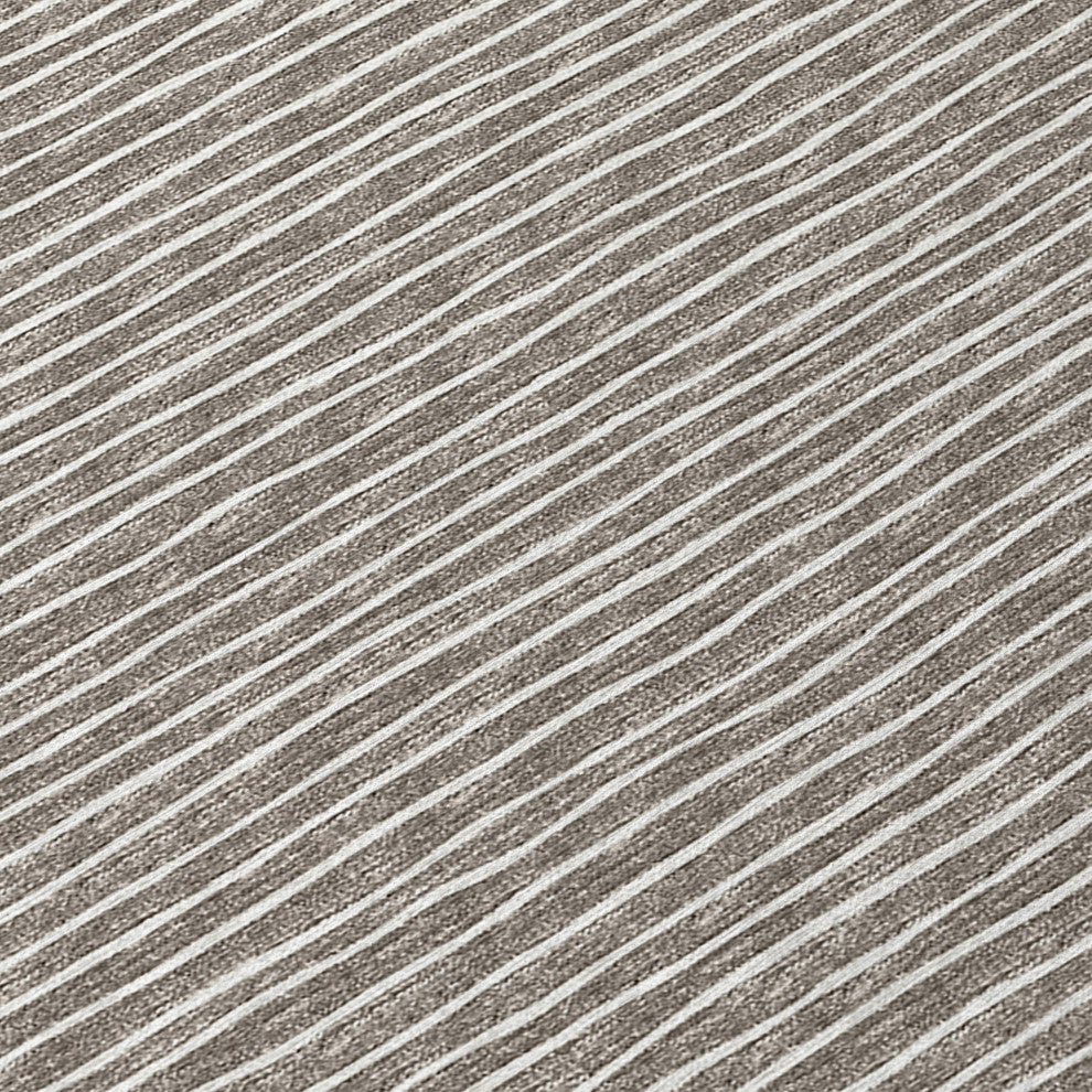 Indoor/Outdoor Laidley LA1 Taupe Machine Washable 2'3" x 12' Rug