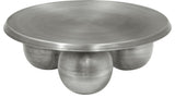 Globus Iron Metal Coffee Table, Silver