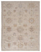 Weave & Wander Tierney Eco Friendly PET Oushak Rug, Ivory/Tan/Opal Gray, 5' X 8'