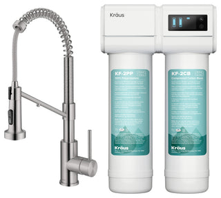 KRAUS Bolden Pull-Down Filter Kitchen Faucet SFS w/ Purita Filtration System