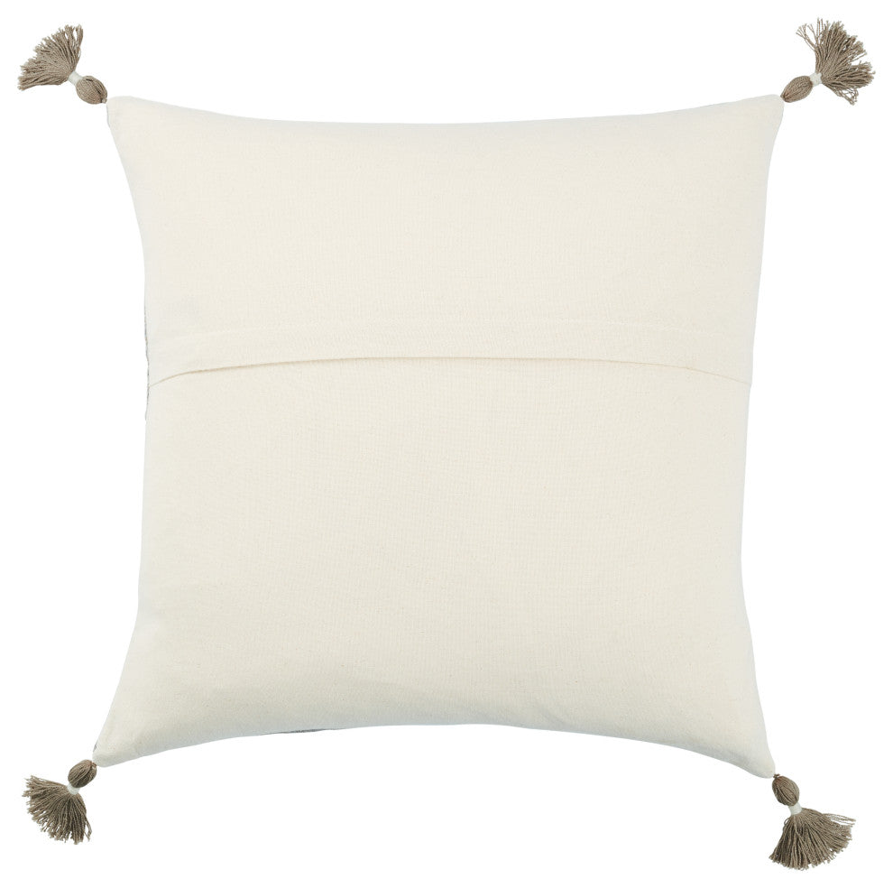 Jaipur Living Maikham Tribal Coral/Cream Poly Fill Pillow 18" Square