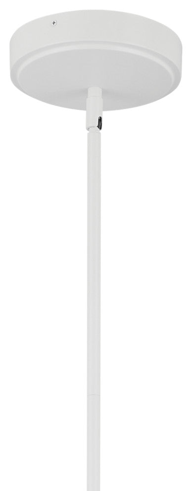 Priam 43.75" 6 Light LED Chandelier, White