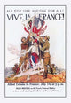 Vive La France! - Canvas Poster 20" x 30"