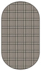 Tweed Herrington Plaid Area Rug Milliken Tactesse Nylon, Oval 8'x11'