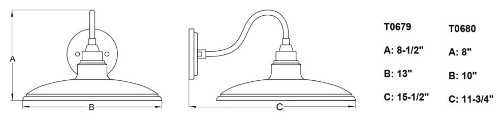 Vaxcel Lighting T0679 Tucson 9" Tall LED Wall Sconce - Textured Black / White