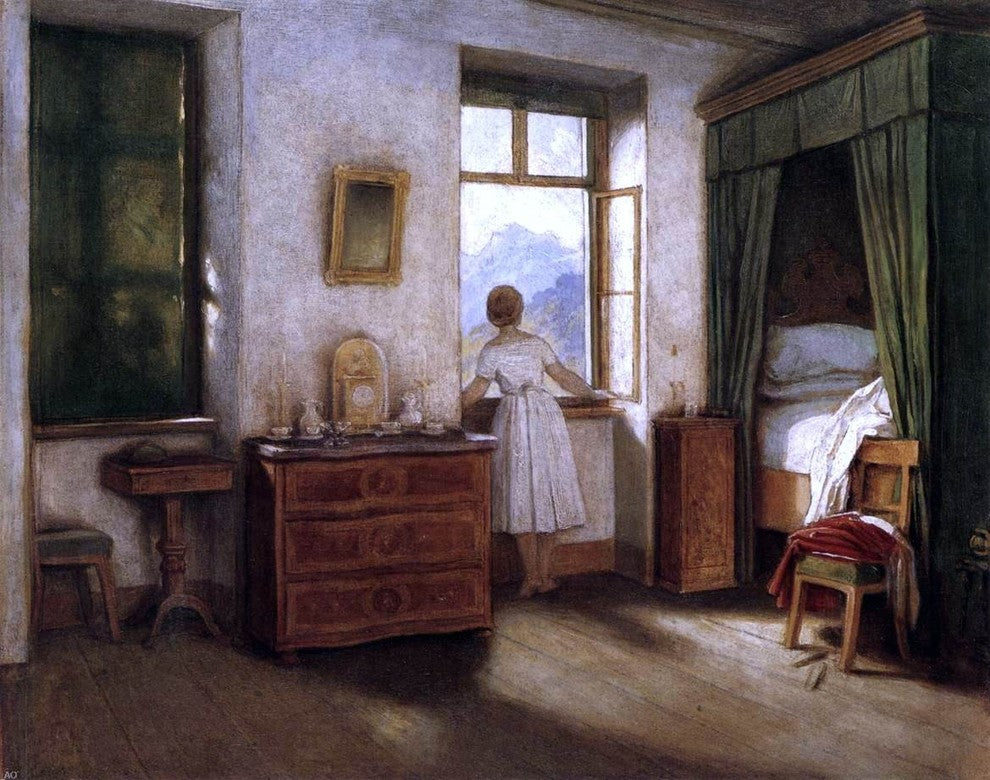 Moritz Von Schwind Early Morning, 20"x25" Wall Decal