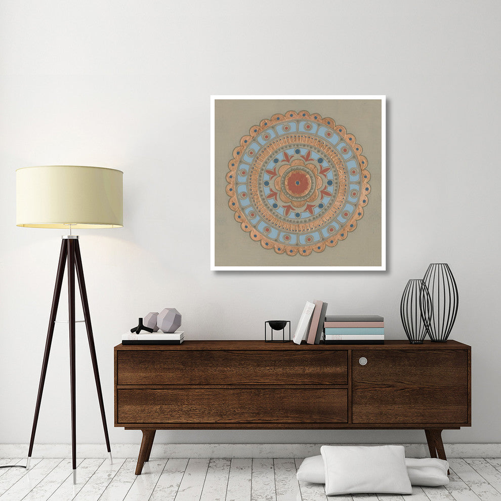 "Copper Mandala II" Digital Paper Print by Kathrine Lovell, 42"x42"
