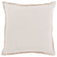 Surya Orianna OR-006 18"x18" Pillow Cover, Ivory