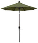 7.5' Bronze Collar Tilt Crank Aluminum Umbrella, Terrace Fern Olefin