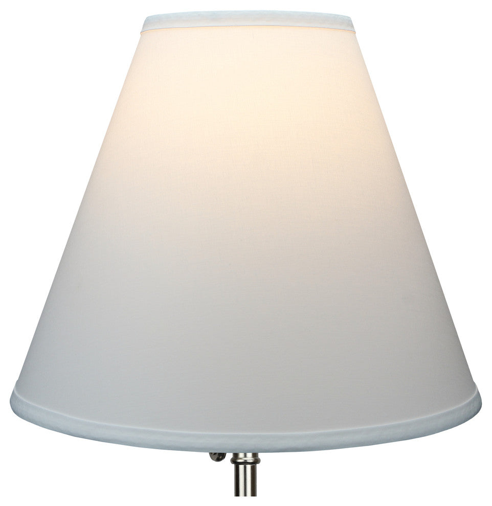Fenchel Shades, 6"x14"x12" Spider Attachment Empire Lamp Shade, Linen White
