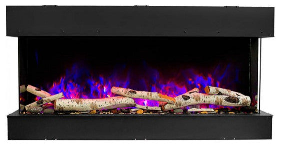 Amantii 72-TRV-SLIM 72"³ 3-Sided Tru View Indoor / Outdoor Electric Fireplace