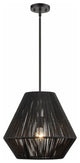 Millennium Elise 1-Light Pendant Matte Black