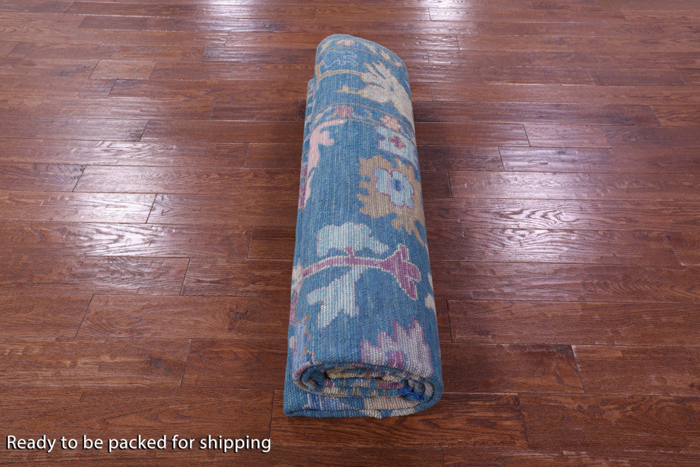 8' 0" X 10' 2" Turkish Oushak Hand Knotted Wool Rug - Q15854