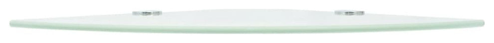 vidaXL Wall Corner Shelf Floating Shelf Display Shelf for Book White Glass