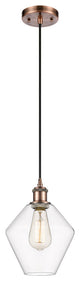 Innovations 516-1P-AC-G652-8-LED 1-Light Mini Pendant, Antique Copper
