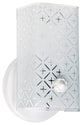 1 Light 7" Vanity, Diamond "U" Channel Glass