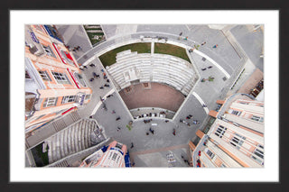 "Stadium Seating" Framed Painting Print by Karolis Janulis