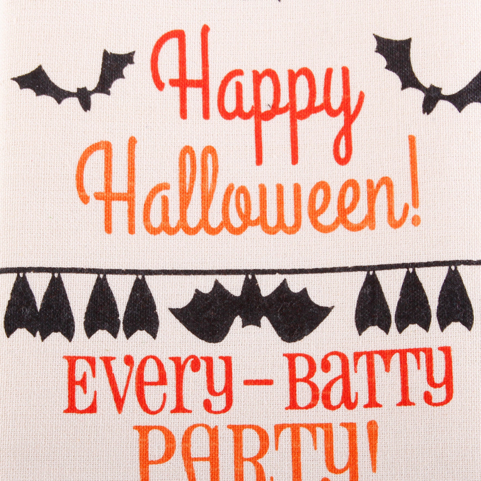 Assorted Halloween Embroidered Dishtowel, Set Of 3