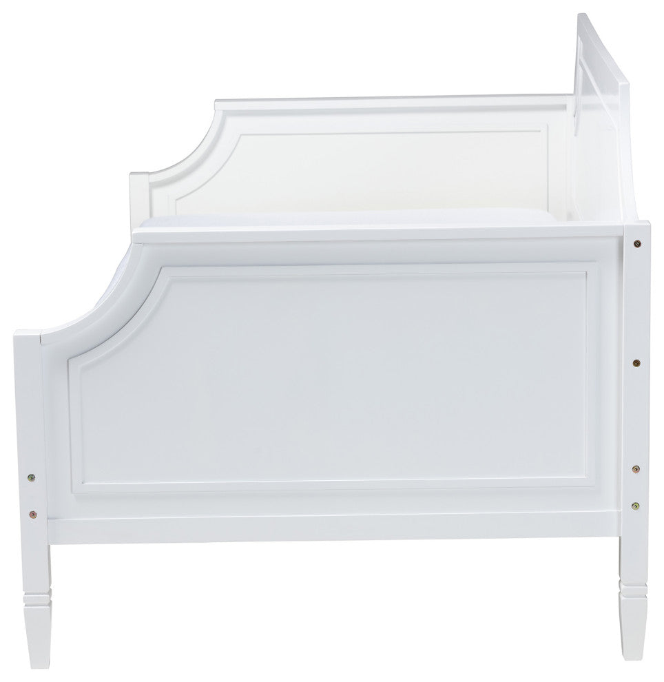 Mariana Classic and Traditional White Finished Wood Full Size Daybed