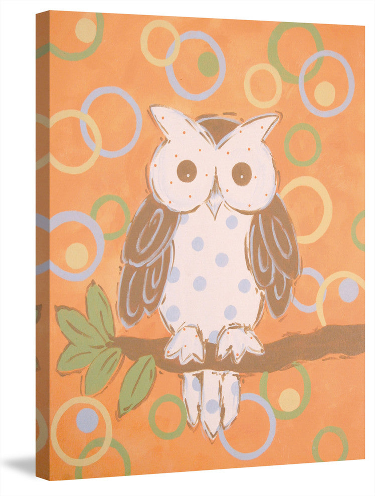 Marmont Hill, "Whimsy Owl" by Reesa Qualia Painting on Wrapped Canvas, 30x39