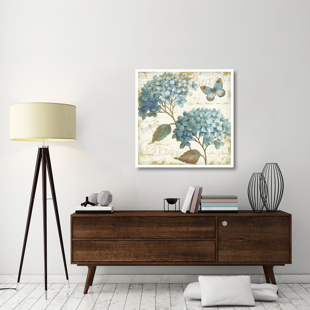 "Blue Garden V" Digital Paper Print by Daphne Brissonnet, 38"x38"