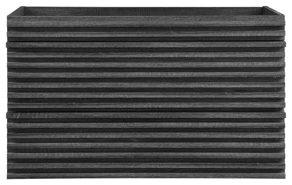 Render 36" Wall-Mount Bathroom Vanity Cabinet, Charcoal