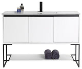 Urbania Vanity Set, White, 48", Single Sink