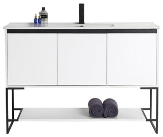Urbania Vanity Set, White, 48", Single Sink