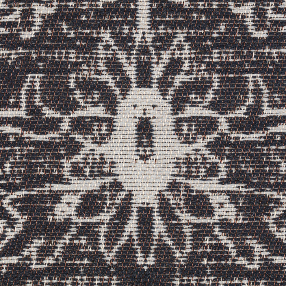 40" x 54" La Cienega Black and White 1/4" Rug'd Chair Mat