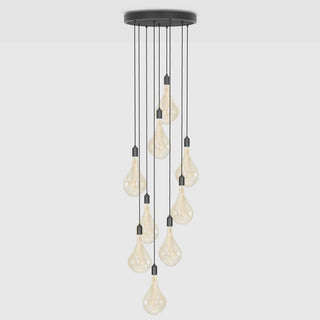 Large Canopy Black & Ash, Graphite Grip With 9 Graphite Pendants