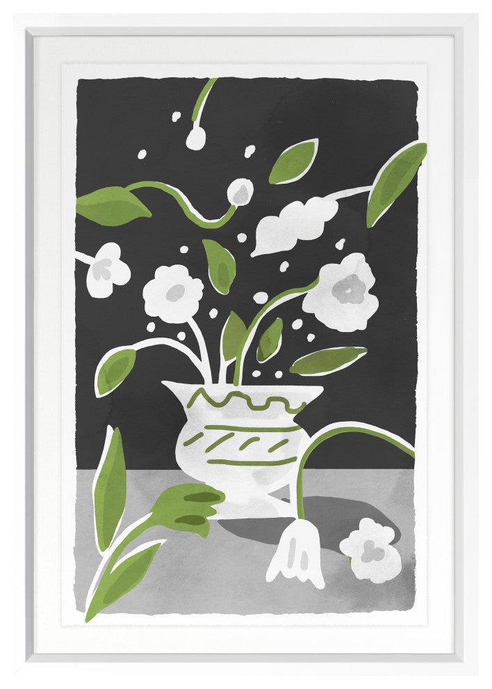 Peterloon Squatty Fine Art Print, White, 24"x17"