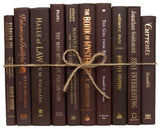 Decorative Books - Coffee Book Bundle - 1 foot of Brown Books