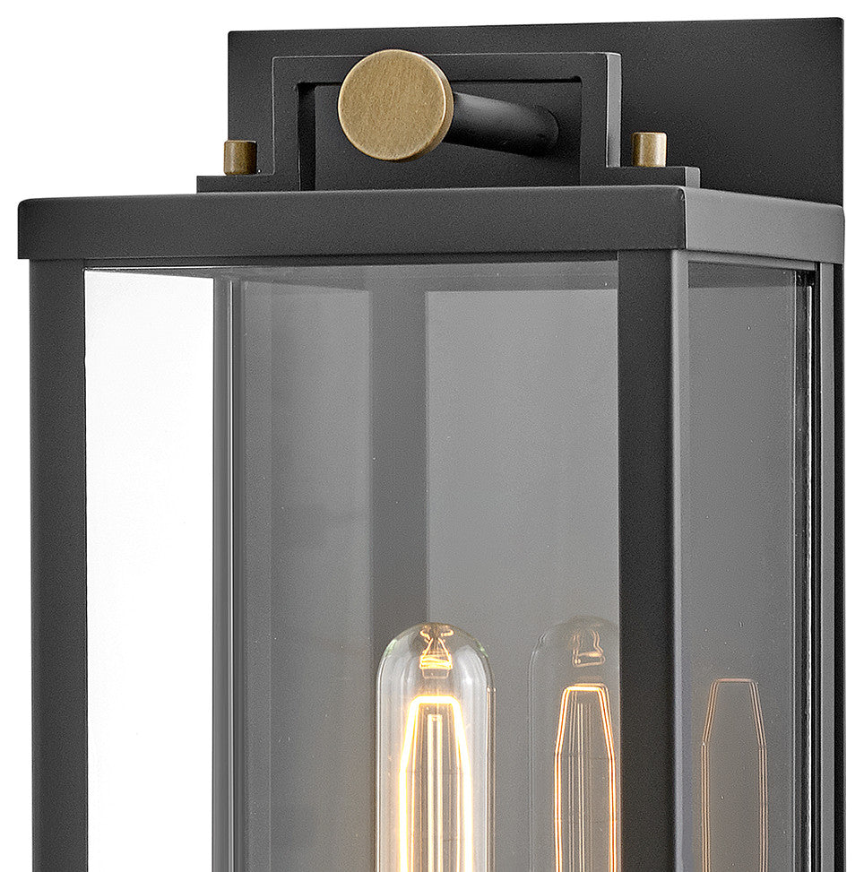 Hinkley Catalina Medium Wall Mount Lantern, Black