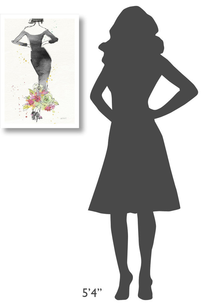 "Floral Fashion I v2" Digital Paper Print by Anne Tavoletti, 18"x26"