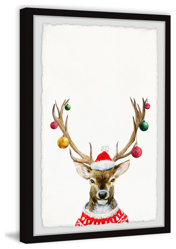 "Guide My Sleigh" Framed Painting Print, 24x36