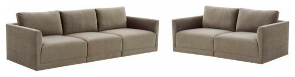 TOV Furniture Willow Taupe Living Room Set