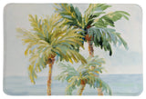 Laural Home Golden Palm Memory Foam Rug