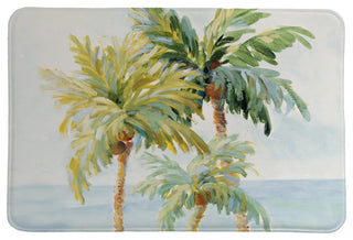 Laural Home Golden Palm Memory Foam Rug