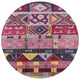 Ahgly Company Indoor Round Mid-Century Modern Area Rugs, 3' Round