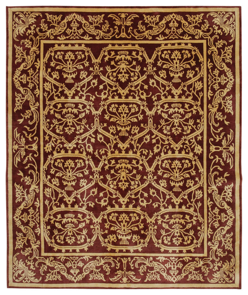 Rug N Carpet - Hand-Knotted Oriental 8' 4" x 10' 0" Decorative Oushak Area Rug