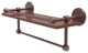 Prestige Skyline 16" Wood Shelf, Gallery Rail and Towel Bar, Antique Copper