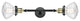 INNOVATIONS 208L-BAB-G322-LED 2-Light Bath Vanity Light Black Antique Brass