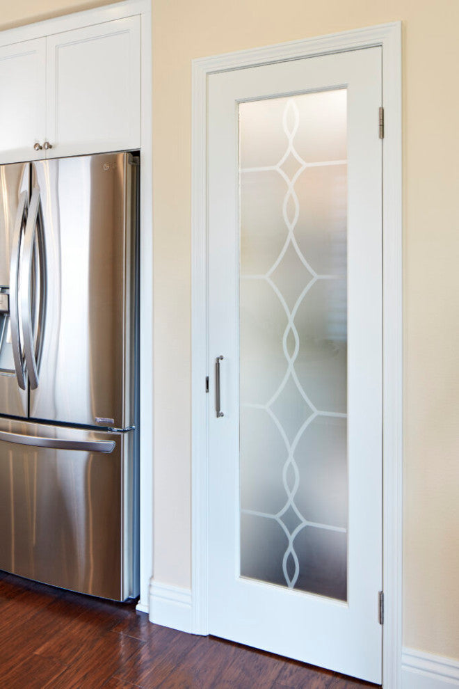 Interior Prehung Door or Interior Slab Door - Diamond Beads - Primed - 24" x...