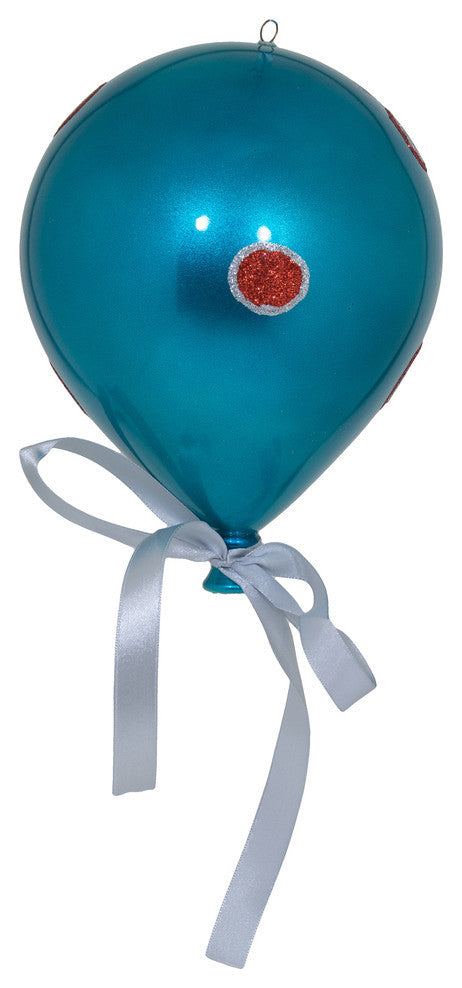 Balloon Ornament Candy Ornament , Turquoise, 7.5"