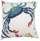 Crab Throw Pillow, Down Filled