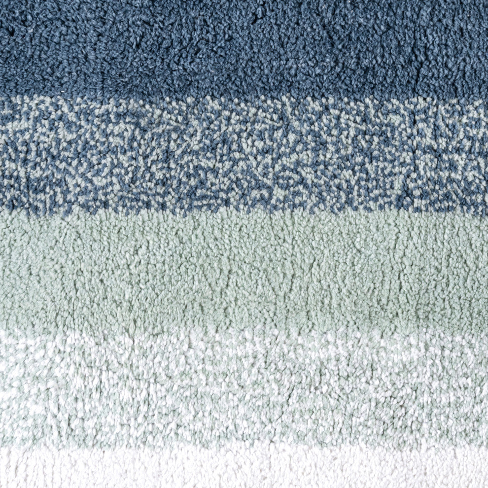 Avebury Cotton Bath Mat, Blue, 30x50