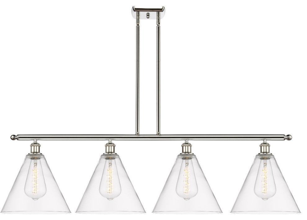 Innovations 516-4I-SN-GBC-122-LED 4 Light Island Light, Brushed Satin Nickel
