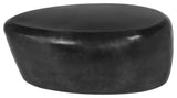 Capsule Aluminum Coffee Table, Black, 38" W x 24" D x 14.5" H